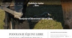 Desktop Screenshot of podologie-equine-libre.net