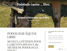 Tablet Screenshot of podologie-equine-libre.net